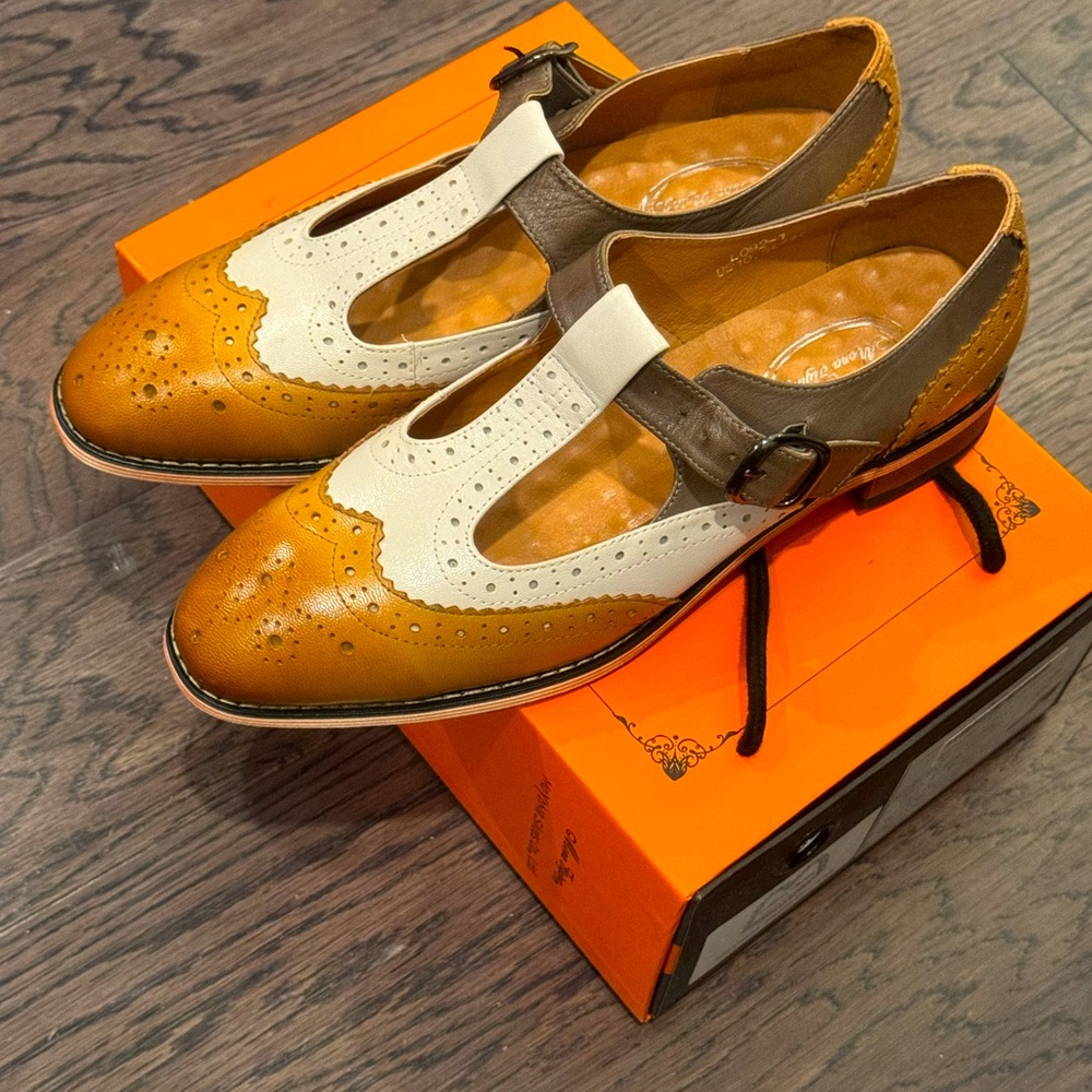 Mona Flying- Handmade Multi Color Wing Tip Shoes